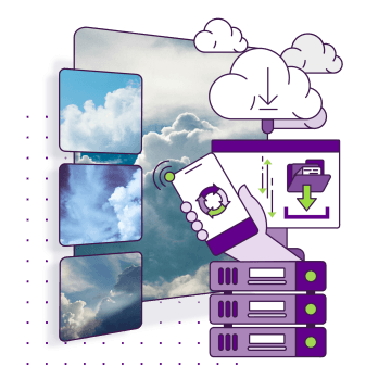 Cloud Solutions section – secure and modern software solutions in the cloud.