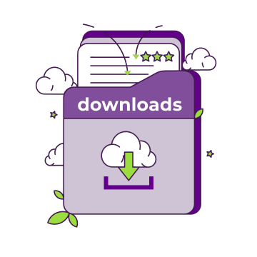 The download section offers Inventi materials to support digitalization and innovation.