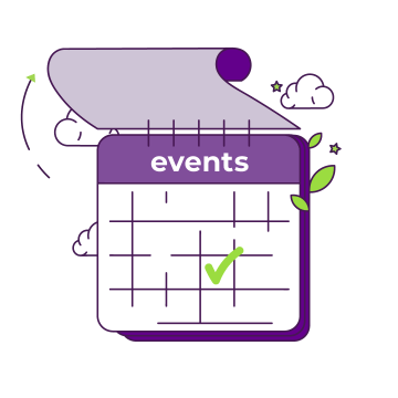 Events are planned and confirmed on the calendar so you don't miss any event.