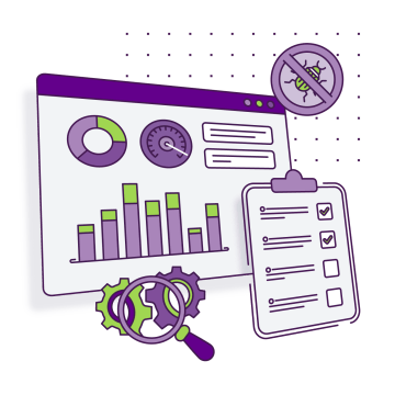 Automated testing includes data analysis, checklists, and error protection for secure software.