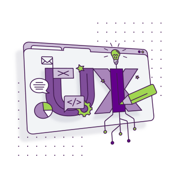 UX/UI design klade důraz na kreativitu, uživatelskou zkušenost a funkční řešení webových aplikací.